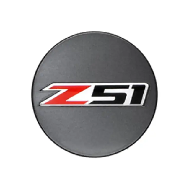 19301421 - Wheels: Wheel Center Caps, Z51 Logo, Metallic Grey for GM Image