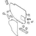 EB5Z78201B69A - : 2013-2019 Ford Police Interceptor Utility - Insert Panel for Ford: Police Interceptor Utility Image