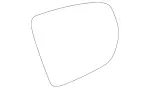 998100916 - Driver Door: Mirror Glass for Mercedes-Benz Image