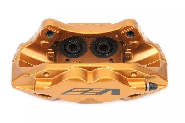 Gold Rear Passenger Side Disc Brake Caliper Assembly - GM (23131828)