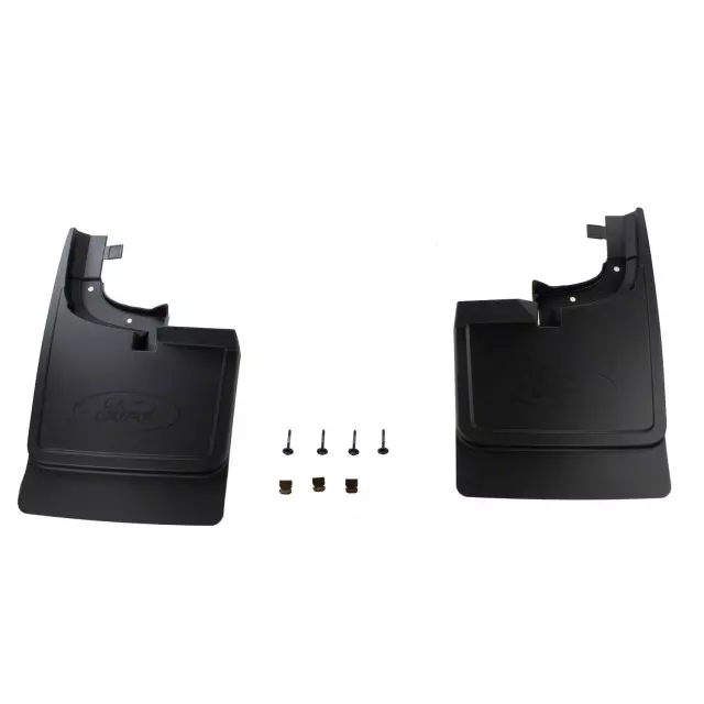 HC3Z16A550AC - Body: Splash Guards, Molded, Front Pair, Black for Ford: F-250 Super Duty, F-350 Super Duty, F-450 Super Duty Image