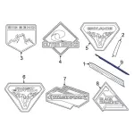 M1PZ7821453A - : 2021-2024 Ford Bronco Sport - Belt Molding for Ford: Bronco Sport Image