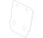 16492440377J68 - Body: Seat Back Panel for Mercedes-Benz Image