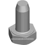 11547507 - : M10x1.5x23 Transmission Torque Converter Bolt for GM Image