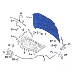 ML3Z16612C - : Hood for Ford: F-150 Image