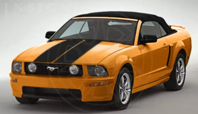 6R3Z7620000AC - Body: Coupe Racing Stripes - Ebony for Ford: Mustang Image
