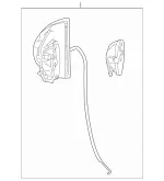 2518101093 - Front Doors: Mirror for Mercedes-Benz Image