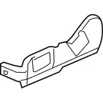 8A5Z5462187BC - Body: Outer Finish Panel for Lincoln: MKS Image