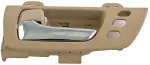 79848 - : Interior Door Handle Front Left Chrome Lever Beige Ivory Housing 3 Holes for Dorman Image