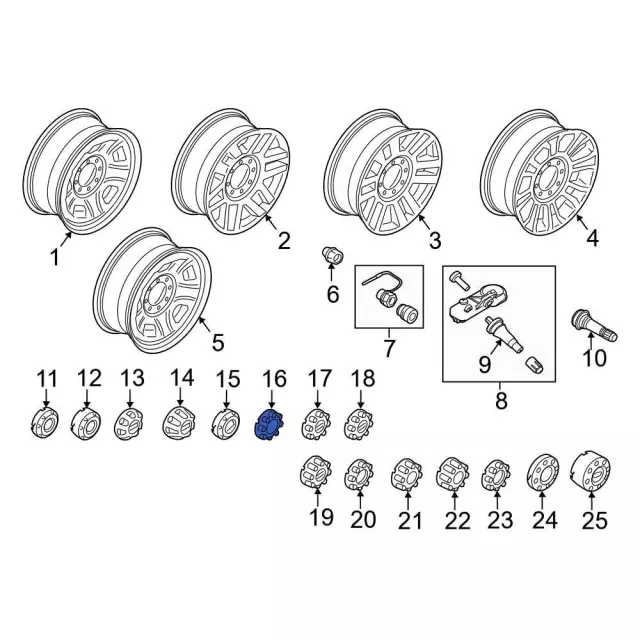 Wheel Cap - Ford (HC3Z-1130-KDA)