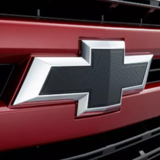 84133640 - : Exterior Emblem, Front, Black for Chevrolet: Silverado 1500, Silverado 1500 LTD Image