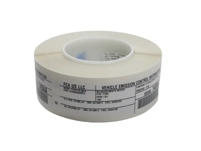 68568149AA - Labels: Vehicle Emission Control Information Label for Dodge: Durango Image