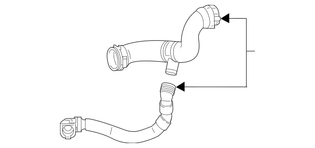 2135007200 - Radiator: Coolant Hose for Mercedes-Benz: CLS53 AMG, E53 AMG Image image