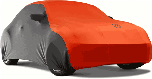 CVC2VW9285SS285CS02 - : Car Cover, Satin Stretch, Black &amp; Orange for Volkswagen: Beetle Image
