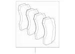 4420842041 - : Brake Pads Front for Mercedes-Benz Image