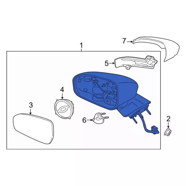 Mirror Assembly - Ford (FS7Z-17682-BC)