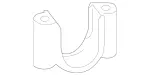 4473260240 - Suspension: Stabilizer Bar Clamp for Mercedes-Benz Image