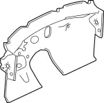 679005NA5A - Body: Insulator for INFINITI: QX50 Image