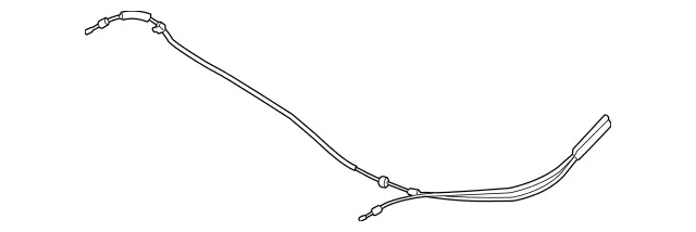 231880150264 - Attachment Parts: Hood Release Cable for Mercedes-Benz: SL400, SL450, SL550, SL63 AMG, SL65 AMG Image image