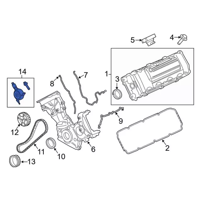Engine Variable Valve Timing (Vvt) Solenoid - Ford (BR3Z-6M280-F)