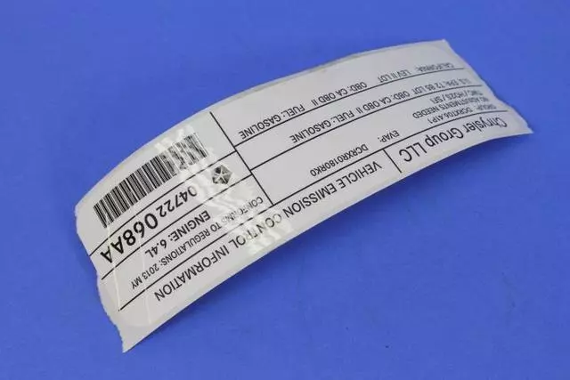 Veci Label Label - Mopar (4722068AA)