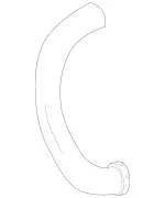 2780940797 - Chassis Sheet Metal Parts/Air Intake: Clean Air Line for Mercedes-Benz Image