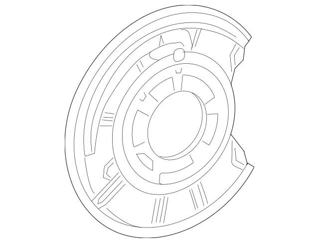 2304201344 - Brakes: Protective Metal Sheet for Mercedes-Benz: CLS500, CLS55 AMG, CLS550, E320, E500, E55 AMG, SL500, SL55 AMG, SL550, SL600 Image image