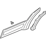 2L8Z7825557HAB - Body: Body Side Molding for FORD Image