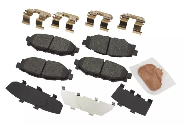 REAR BRAKE PAD SET W/HARDWARE & SHIMS - Subaru (26696AG010)