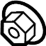 1221A8021 - : Hinge Nut for Infiniti Image