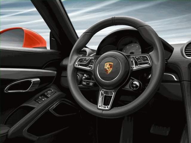 991044400339J9 - Interior: Gt Sports Steering Wheel In Leather With for Porsche: 718 Boxster, 718 Cayman, 911 Image