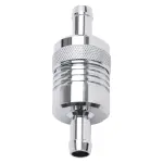 8136 - : 3" Aluminum Street Fuel Filter in Chrome Finish for Edelbrock Image