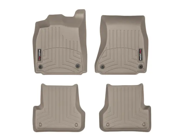 455641453742 - Accessories: Front &amp; Rear Tan FloorLiner™ DigitalFit® for WeatherTech Image