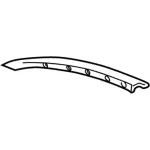 2R3Z7603137AA - Body: Belt Molding for Ford Image