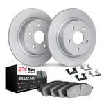 451273091 - : DFC GEOSPEC Coated Rotors with 5000 Brake Pads - Ceramic and Hardware for DYNAMIC FRICTION Image