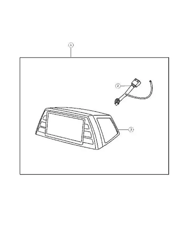 82209841 - Mopar Accessories - Component Parts: Vehicle Navigation Kit for Mopar Image