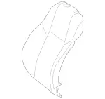 20591011477Q11 - Body: Seat Back Cover for Mercedes-Benz Image