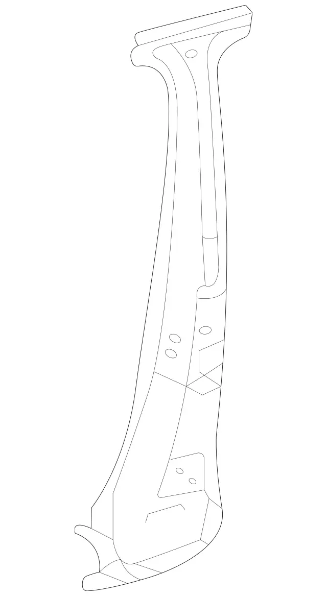 1676304004 - Side Panels: B-Pillar for Mercedes-Benz: GLE350, GLE450e, GLE580, GLS450, GLS580, GLS63 AMG, Maybach GLS600 Image image