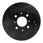 63359012L - : DFC Brake Rotor - Drilled and Slotted - Black for DYNAMIC FRICTION Image