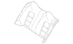 29092029049D88 - Body: Seat Back Cover for Mercedes-Benz Image