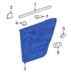 XL1Z7827407AAC - Body: Door Trim Panel for FORD Image