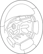 48430EJ70D - : Steering Wheel for Infiniti Image