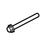 W709720S439 - Suspension: Lower Control Arm Bolt for Ford: Taurus X Image