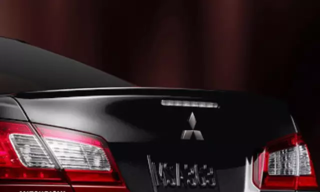 MZ314087 - : Rear Lip Spoiler - Kalapana Black for Mitsubishi: Galant Image