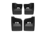 110120120120 - : Black MudFlap No-Drill DigitalFit® MudFlap Kit for WeatherTech Image