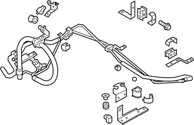 497101MC1A - Steering: Hose &amp; Tube Assembly for INFINITI: M56, Q70, Q70L Image
