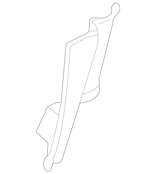 23069001417E81 - Body: Lower Quarter Trim for Mercedes-Benz Image