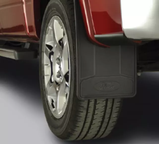 CL3Z16A550V - Body: Splash Guards, Heavy Duty, Black for Ford: F-250 Super Duty, F-350 Super Duty, F-450 Super Duty Image