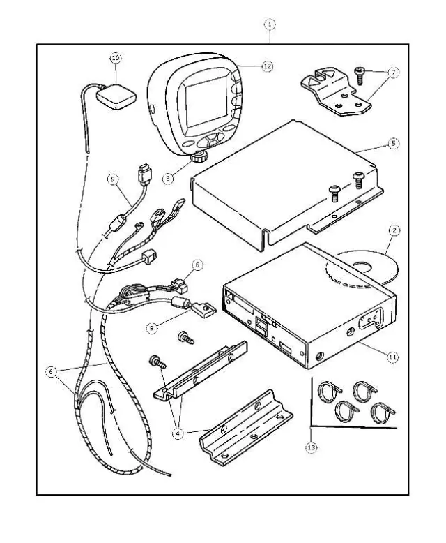 82207568 - : Vehicle Navigation System Install Kit for Mopar Image