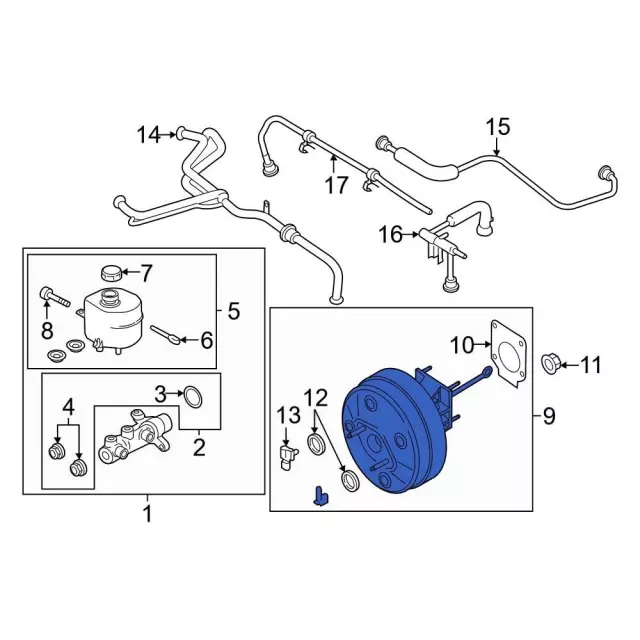 PC3Z2005D - Body: Booster for Ford: F-250 Super Duty, F-350 Super Duty, F-450 Super Duty, F-550 Super Duty Image